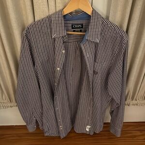 Chaps, Large purple checkered button down